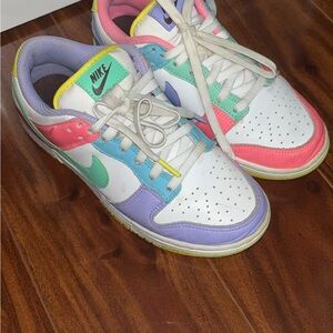 Nike Easter Dunks White and Multicolor Sneakers